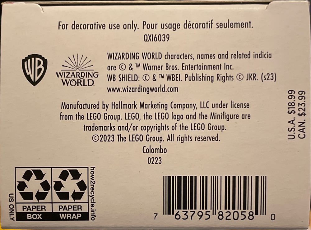 Quidditch Seeker - Harry Potter (LEGO Mini-Figures) ornament collectible [Barcode 763795820580] - Main Image 3