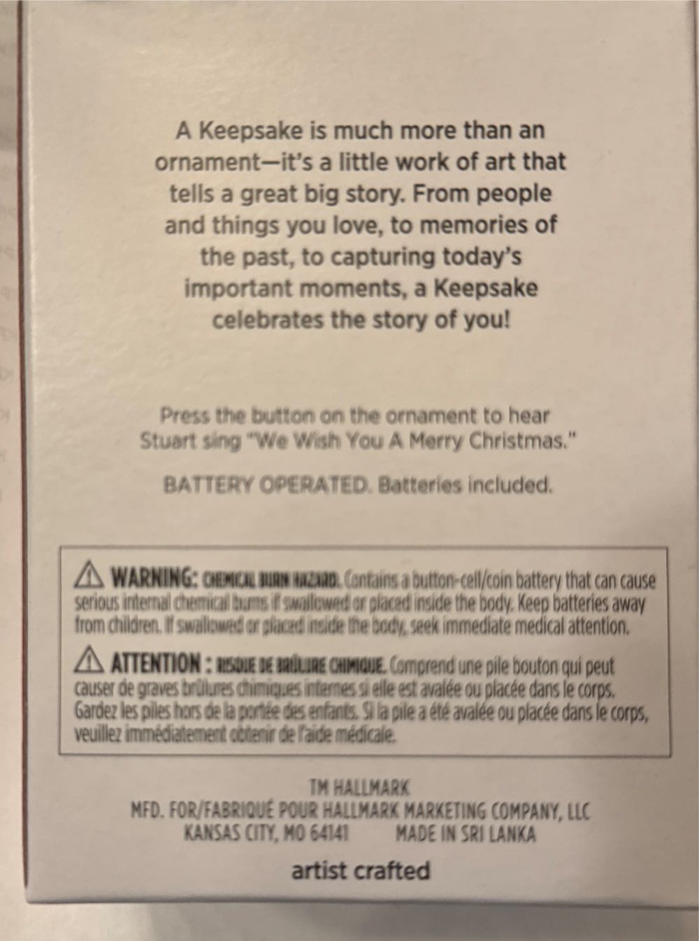 2023 The Gift Of Stuart - Movies (Despicable Me) ornament collectible [Barcode 763795824052] - Main Image 2