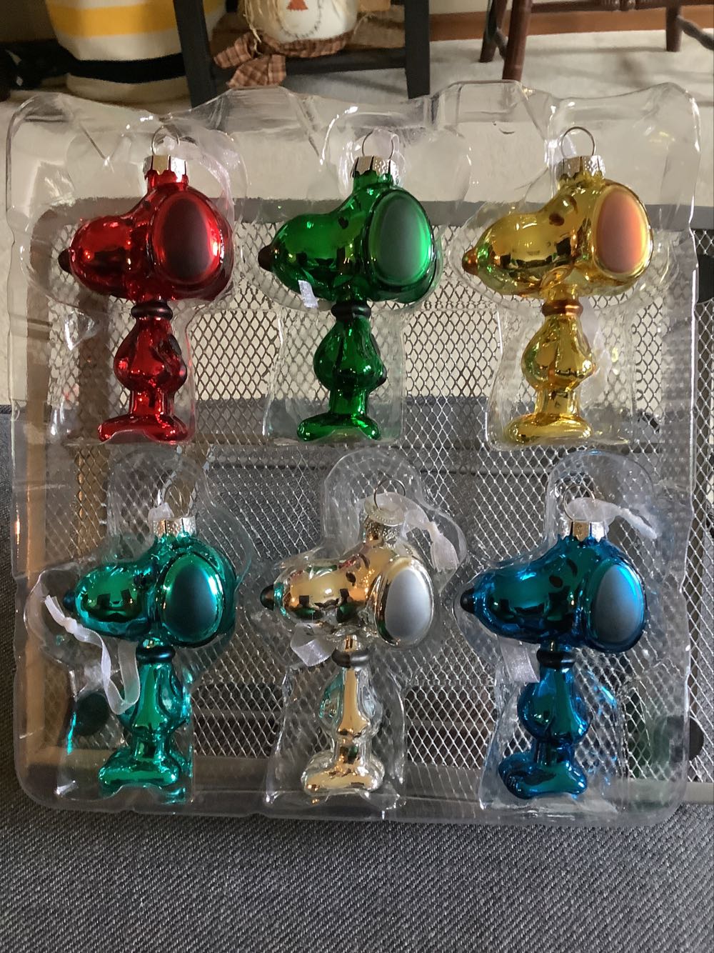 Snoopy Ornament Set (Peanuts Gang / Glass) - The Peanuts Gang (Peanuts) ornament collectible [Barcode 763795831548] - Main Image 2