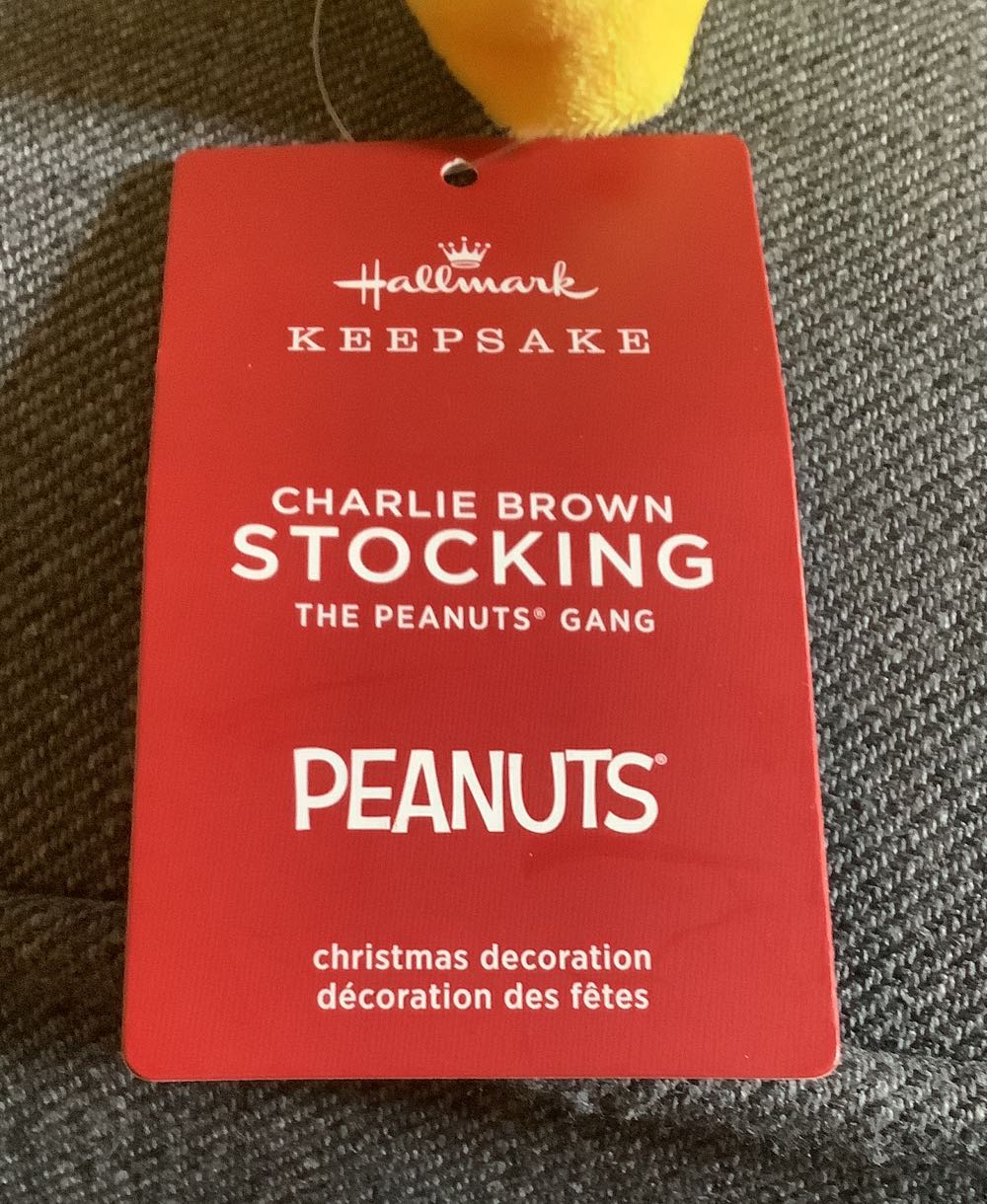 Peanuts Charlie Brown Stocking - Peanuts (Peanuts) ornament collectible [Barcode 763795824984] - Main Image 3