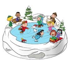 Peanuts Sledding Tabletop Figurine - The Peanuts Gang ornament collectible [Barcode 661127007756] - Main Image 2