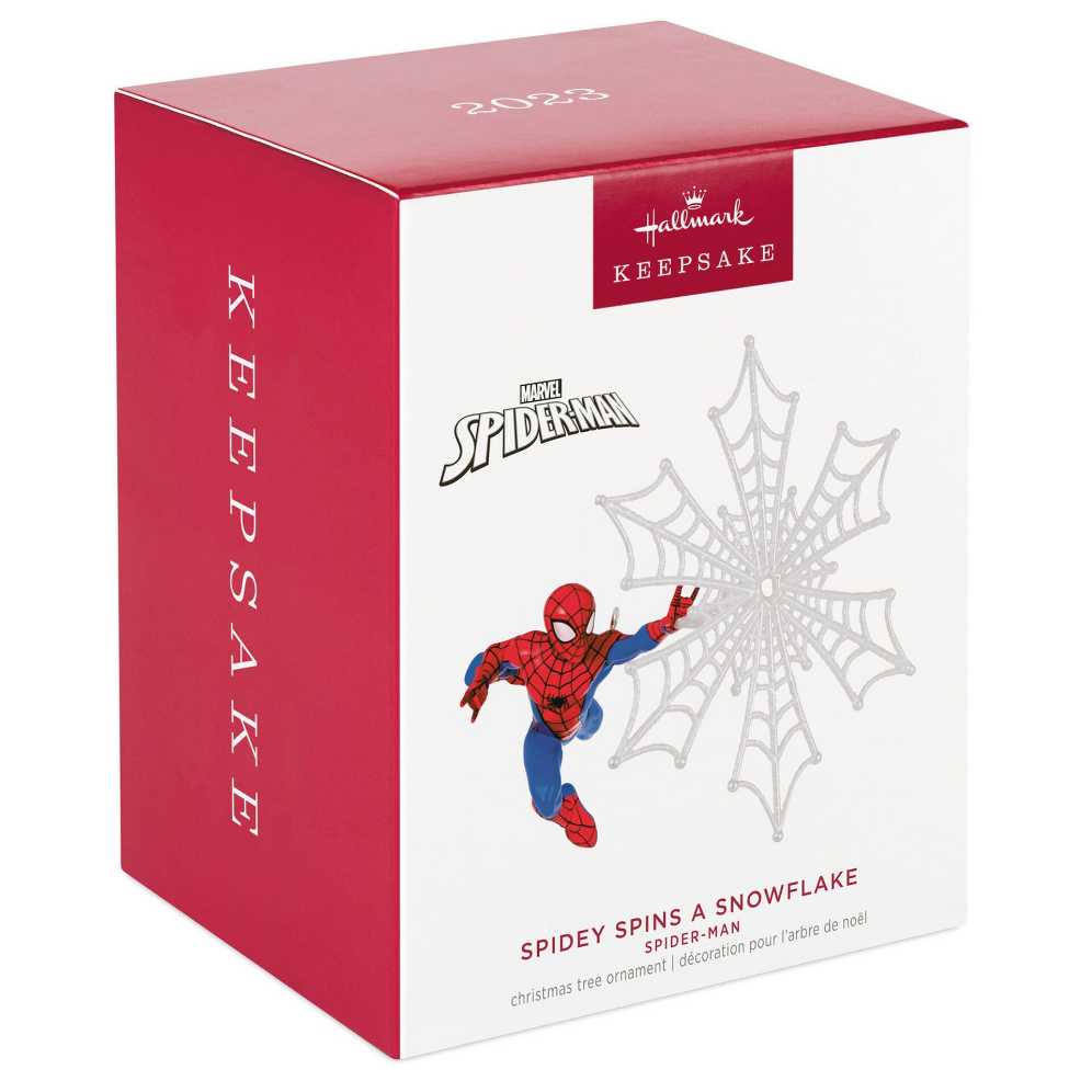 Spidey Spins a Snowflake - Spider-Man (Marvel Comics) ornament collectible [Barcode 763795826728] - Main Image 3