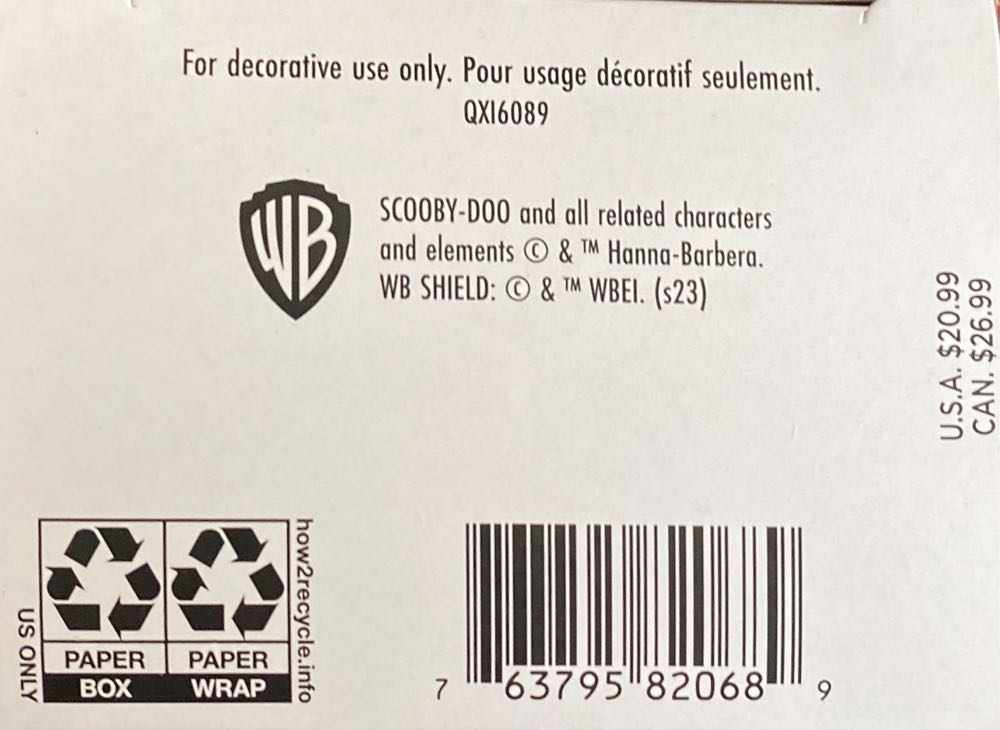 Scooby-Doo! - Frightened Friends - Scooby-Doo (Scooby-Doo) ornament collectible [Barcode 763795820689] - Main Image 4