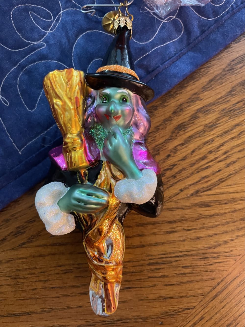 Corning - Fancy - Long Bell - Silver, White, Red, Blue