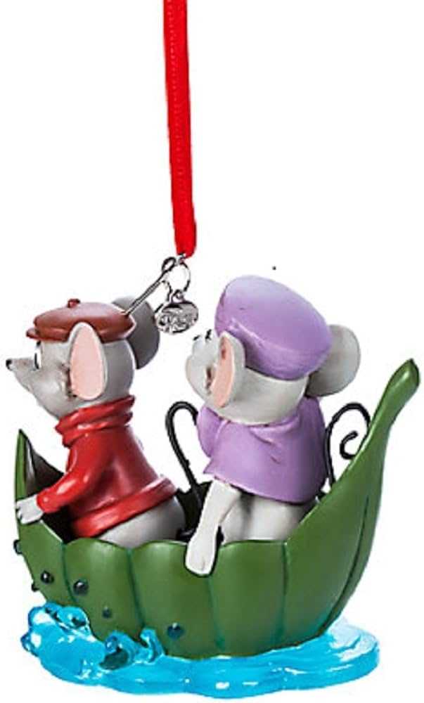 Bernard and Miss Bianca Sketchbook Ornament 40th Anniversary  - Disney Sketchbook (The Rescuers Down Under) ornament collectible [Barcode 465063965053] - Main Image 2
