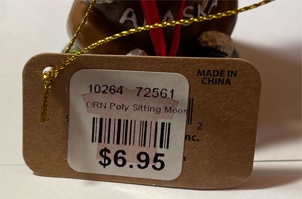 Sitting Moose  (Animals) ornament collectible - Main Image 4