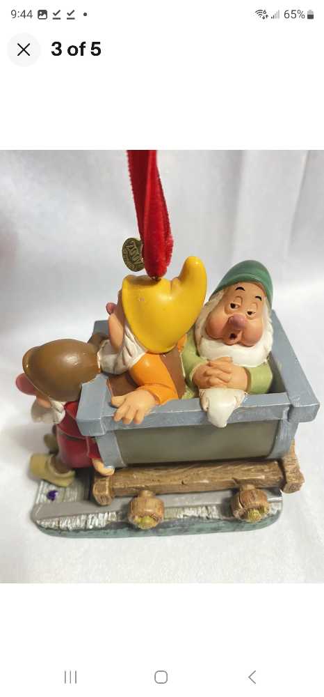 Grumpy, Sneezy and Sleepy Ornament - Disney Sketchbook (Snow White and the Seven Dwarfs) ornament collectible - Main Image 2