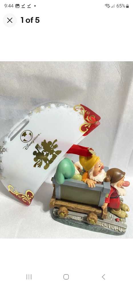 Grumpy, Sneezy and Sleepy Ornament - Disney Sketchbook (Snow White and the Seven Dwarfs) ornament collectible - Main Image 3
