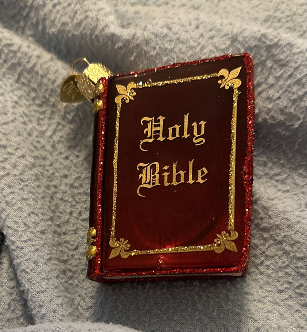 Holy Bible  - Old World Christmas ornament collectible - Main Image 1