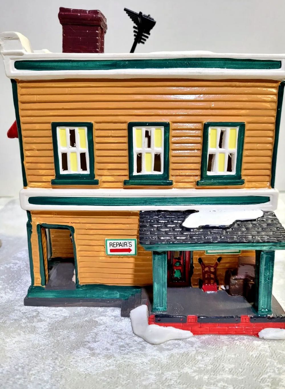 Al’s TV Shop - Original Snow Village - Building (The Original Snow Village) ornament collectible - Main Image 3