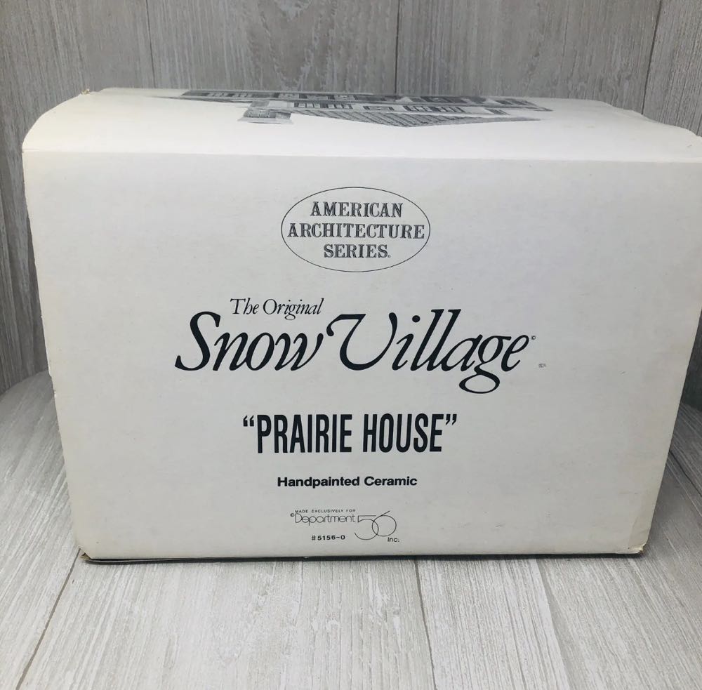 Prairie House - American Architecture Series (The Original Snow Village) ornament collectible - Main Image 4