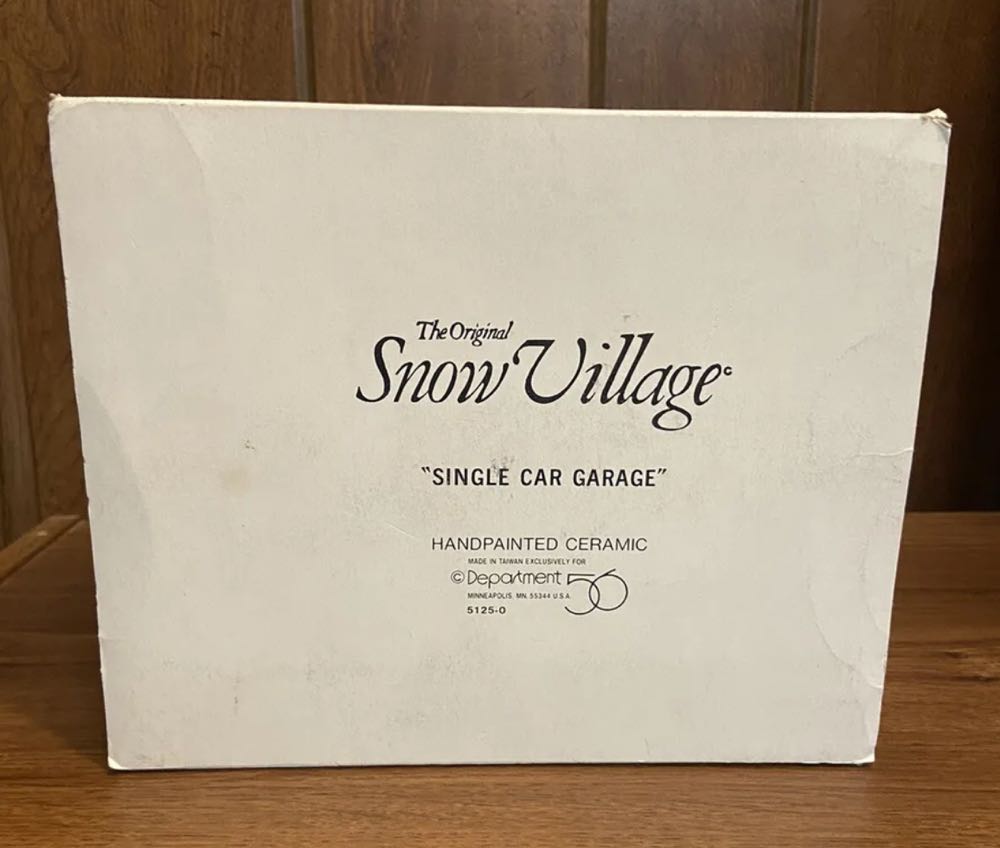 Single Car Garage - Original Snow Village - Building (The Original Snow Village) ornament collectible - Main Image 3