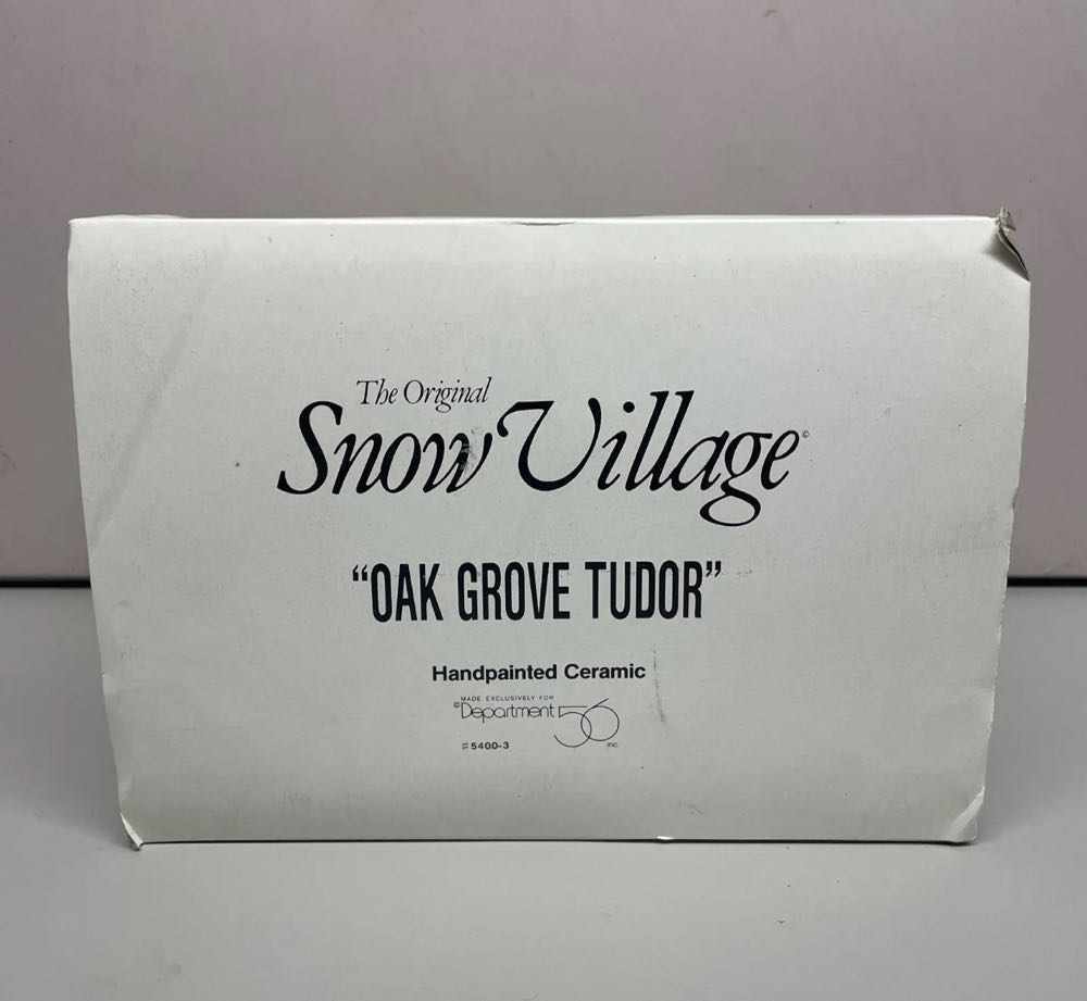 Oak Grove Tudor - Original Snow Village - Building (The Original Snow Village) ornament collectible - Main Image 4
