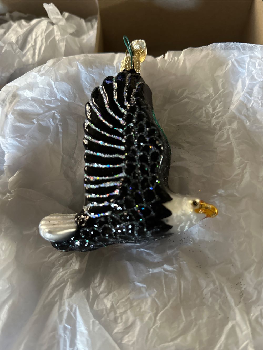 Red Goldfish With Feather Plume