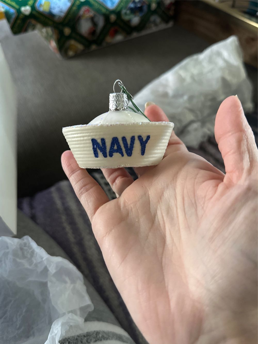 Navy Hat - Old World Christmas ornament collectible - Main Image 1