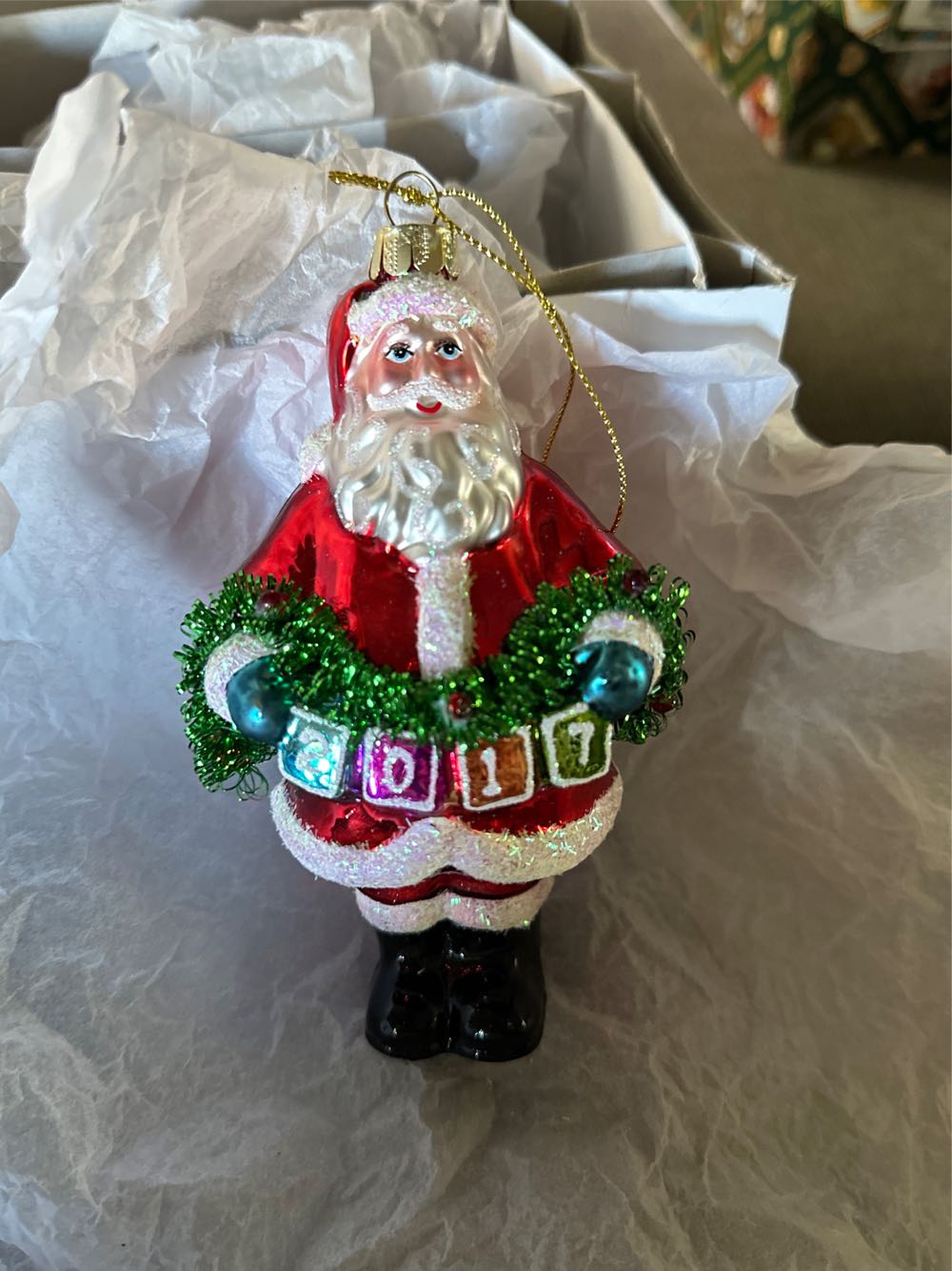 2017 Santa  - Hobby Lobby ornament collectible - Main Image 1