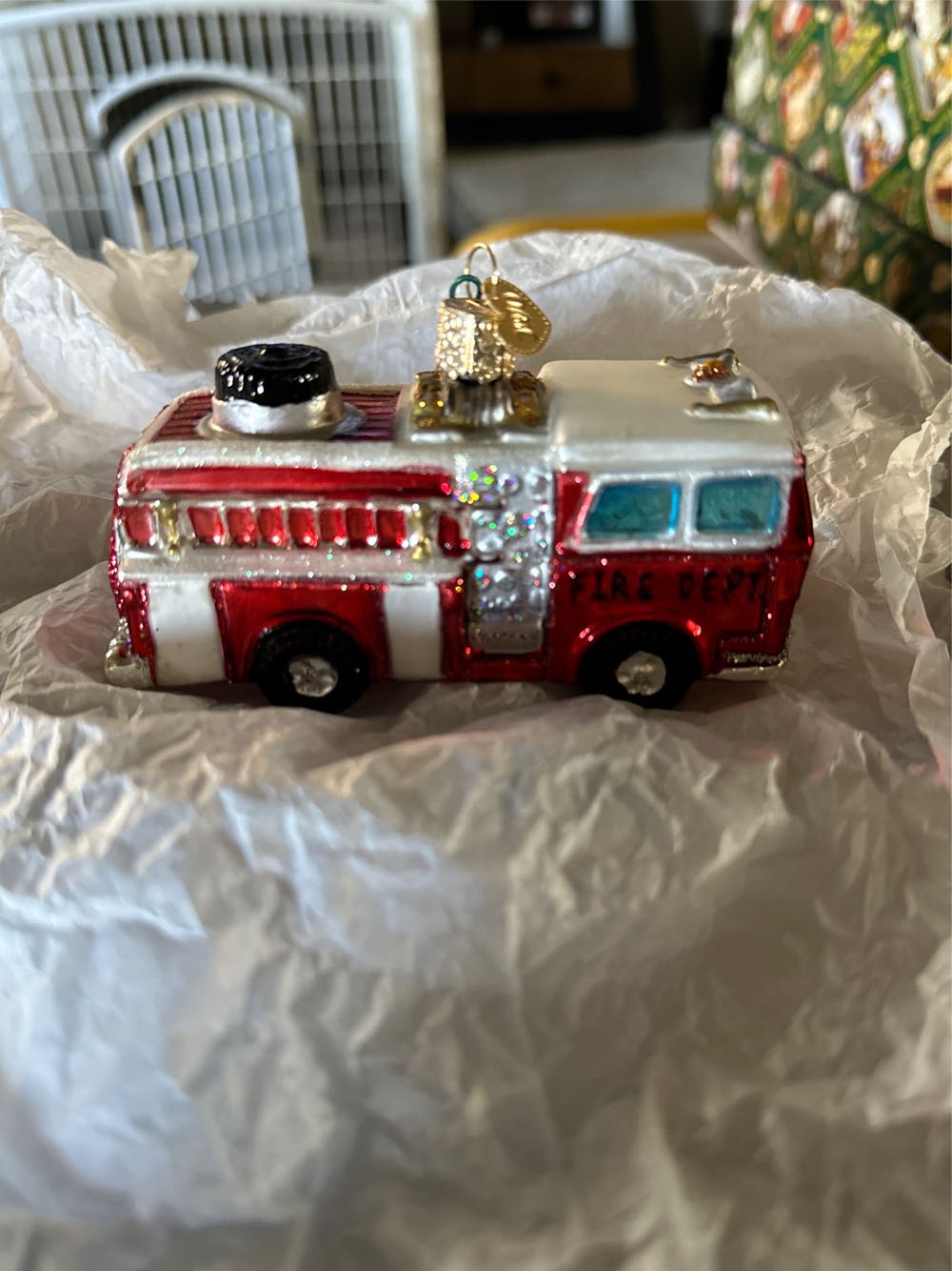 Fire Engine - Old World Christmas ornament collectible - Main Image 1