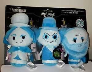 Hallmark Itty Bittys Haunted Mansion 3 Hitchhiking Ghosts Ezra Beane & Gus Phineas Disney Gitd The Plump New Professor Glow In Dark - Itty Bittys (Halloween) ornament collectible [Barcode 763795782314] - Main Image 1