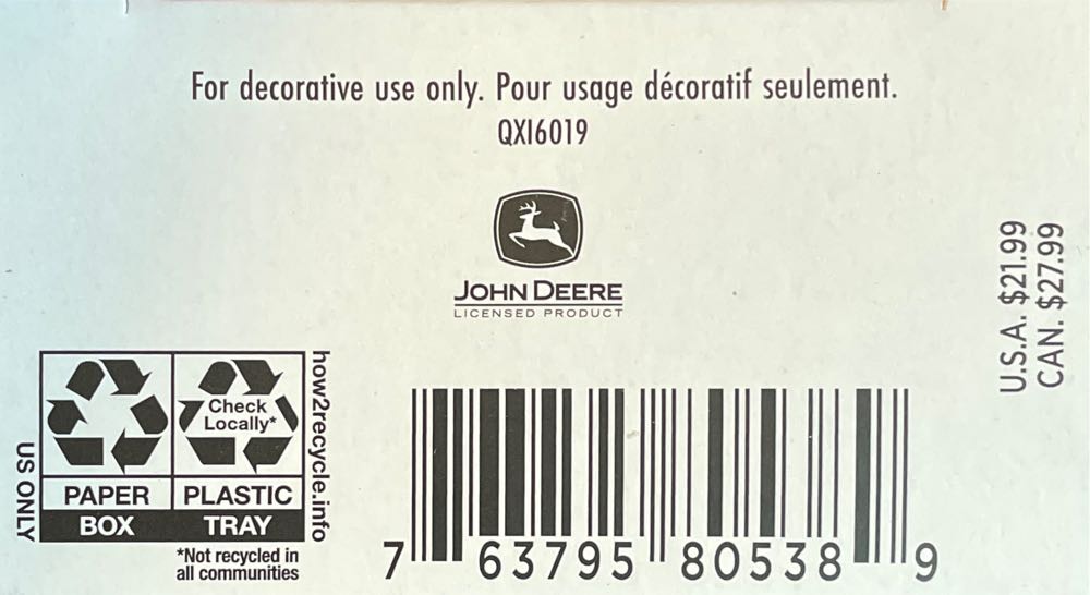 John Deere Gator XUV835R Utility Vehicle - John Deere (John Deere) ornament collectible [Barcode 763795805389] - Main Image 4