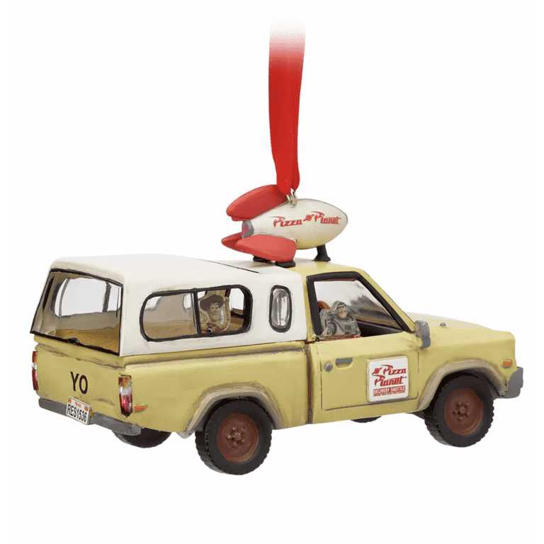 Pizza Planet Delivery Truck Light Up Living Magic Ornament - Disney Sketchbook (Toy Story) ornament collectible [Barcode 465064011629] - Main Image 2