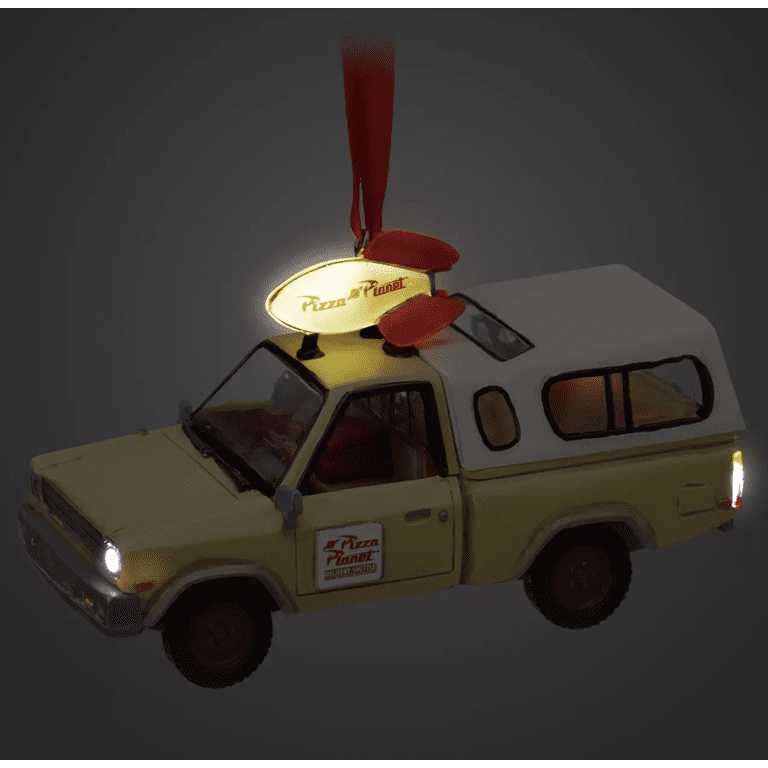 Pizza Planet Delivery Truck Light Up Living Magic Ornament - Disney Sketchbook (Toy Story) ornament collectible [Barcode 465064011629] - Main Image 3