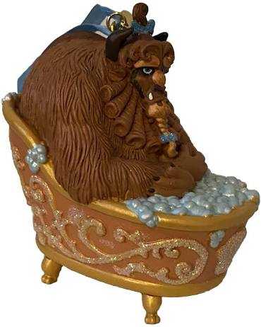 The Beast in Tub Sketchbook Ornament - Disney Sketchbook (Beauty and the Beast) ornament collectible [Barcode 465065844233] - Main Image 3