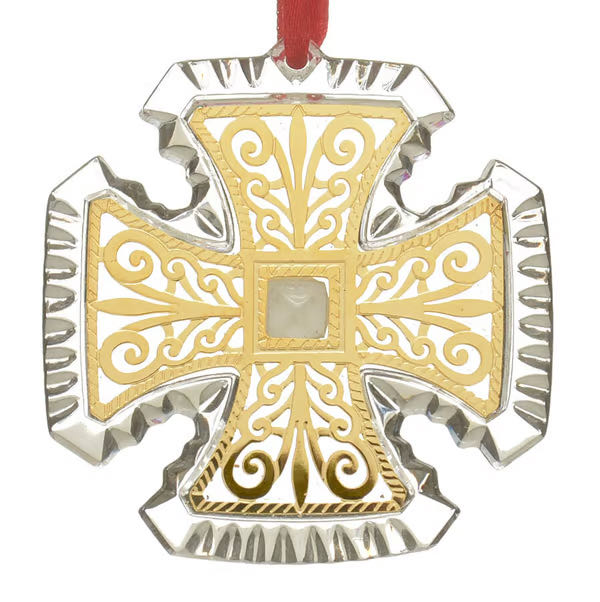 Crystal And Gold Cross - Crystal And Gold ornament collectible - Main Image 1