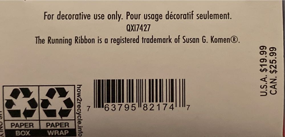 Strength Within - Susan G. Komen ornament collectible [Barcode 763795821747] - Main Image 4