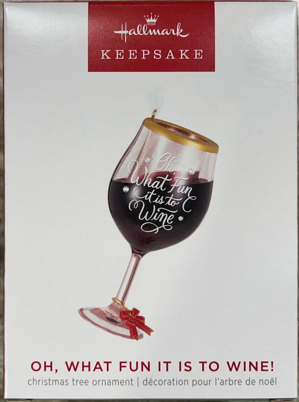 Oh, What Fun It Is To Wine!  (Wine Glasses) ornament collectible [Barcode 763795821143] - Main Image 2