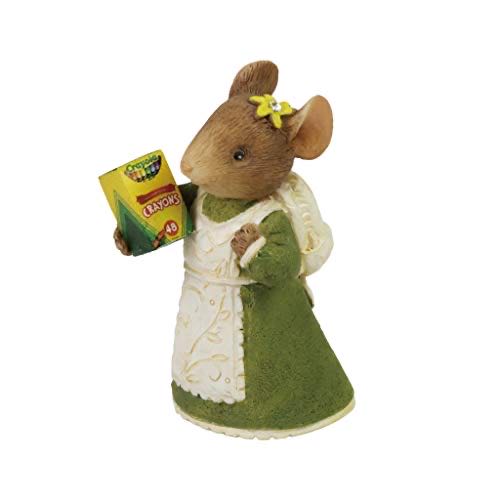 Enesco Tails With Heart Crayola School Supplies Mouse Figurine 2.09 Inch Multicolor - Crayola Crayon ornament collectible [Barcode 028399285013] - Main Image 1