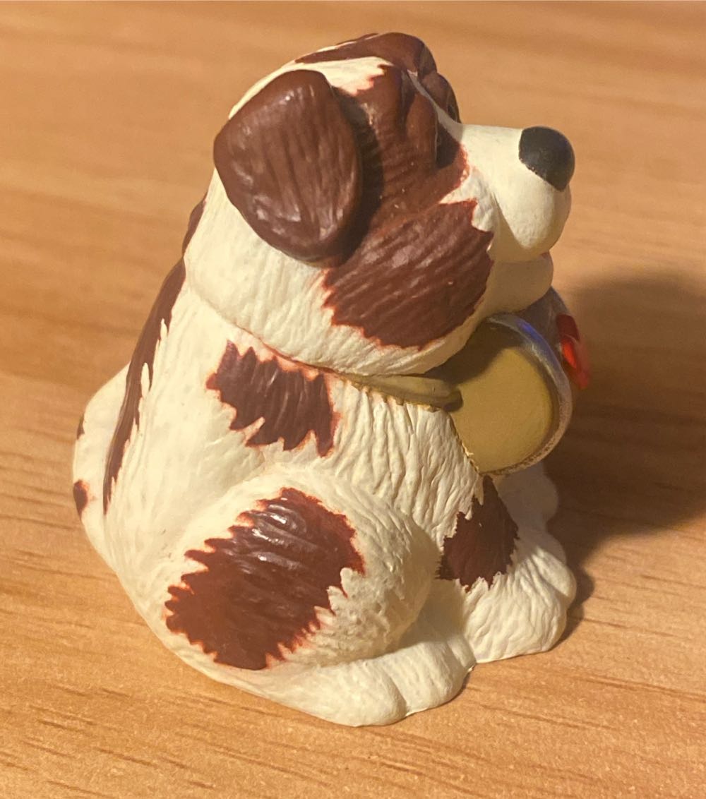 Merry Miniature St. Bernard With Heart - Merry Miniatures (Valentine’s Day) ornament collectible - Main Image 3