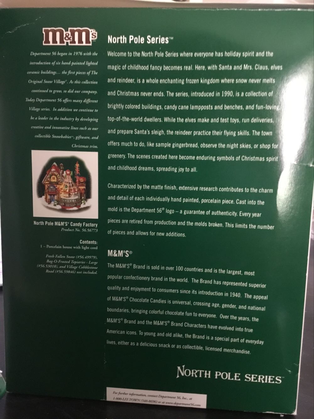 M&M’s Candy Factory - North pole series (M&M’s) ornament collectible [Barcode 734409245242] - Main Image 3