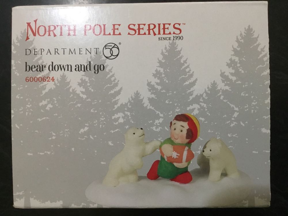 Bear Down And Go - North pole series ornament collectible [Barcode 045544962667] - Main Image 2