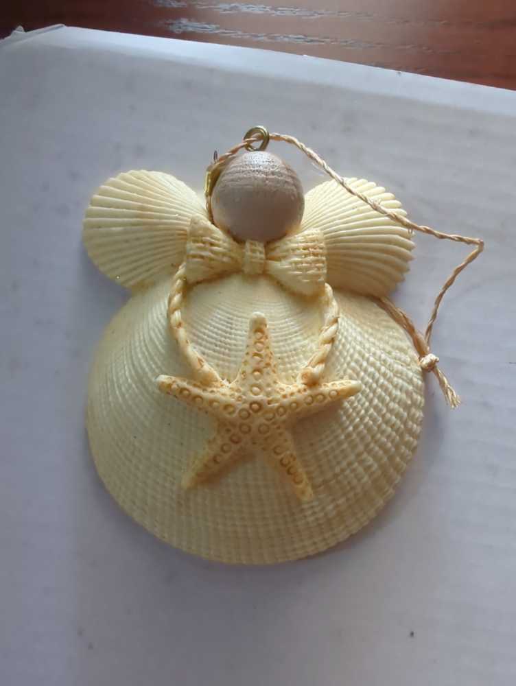 Seashell Angel  ornament collectible - Main Image 1