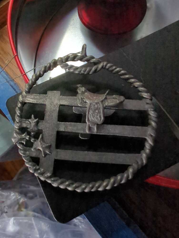 1964 - Santa with Boy and Black Dog