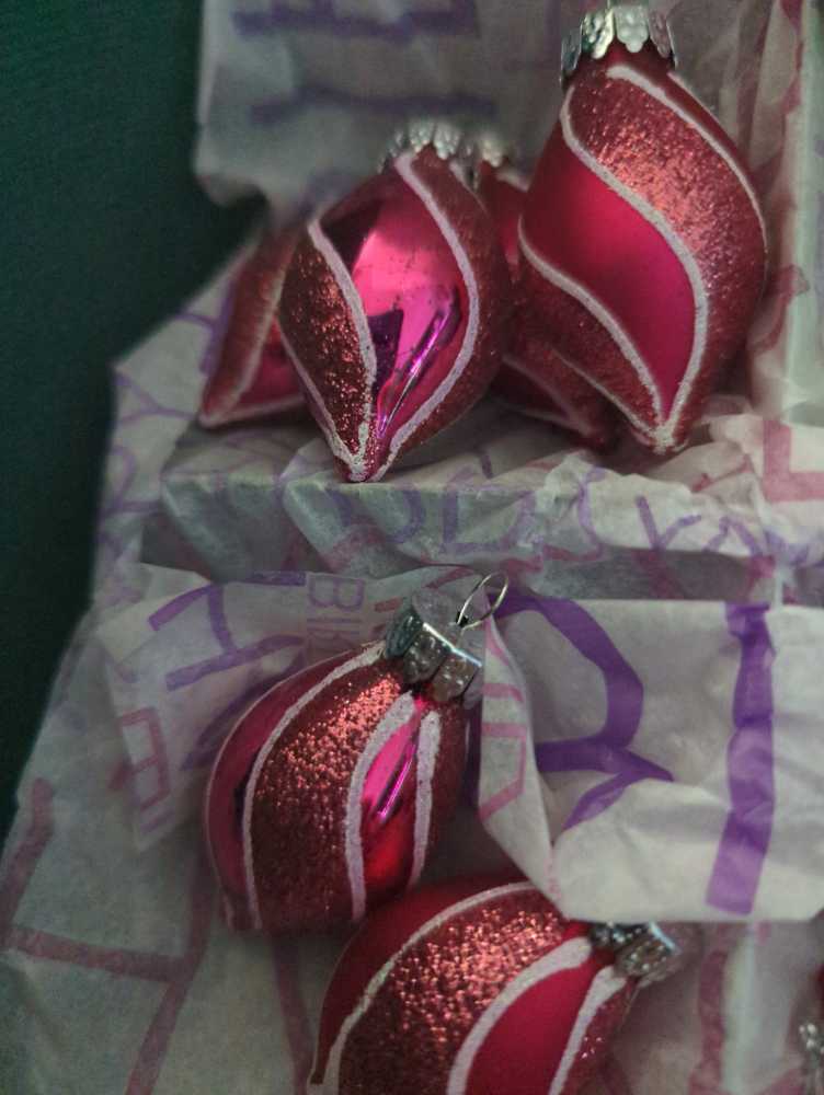 Pink Spiral Design  ornament collectible - Main Image 1