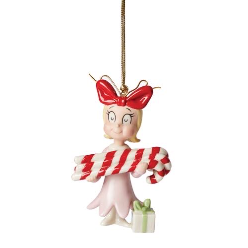 Lenox Cindy Lou Who Ornament 0.27 Ivory - The Grinch (Dr. Seuss) ornament collectible [Barcode 194372015233] - Main Image 1