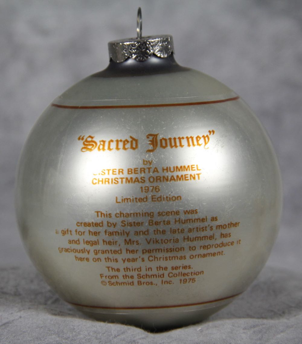 Schmid - Hummel - 1976 - #3 - “Sacred Journey” - Bertha Hummel (Collectible Series) ornament collectible - Main Image 2