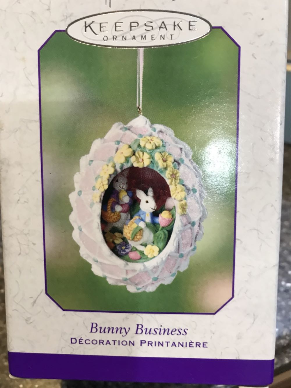 Hallmark Easter Keepsake Bunny Business  (Easter) ornament collectible [Barcode 015012662696] - Main Image 2