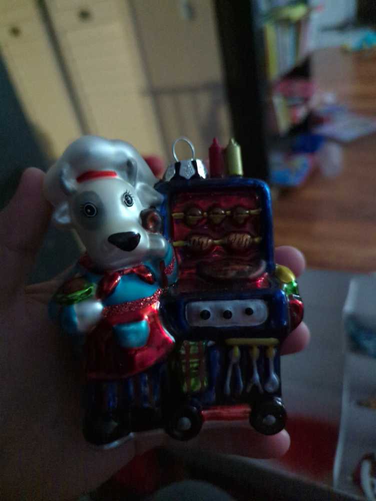 Cow Cooking On A Barbecue  ornament collectible - Main Image 1