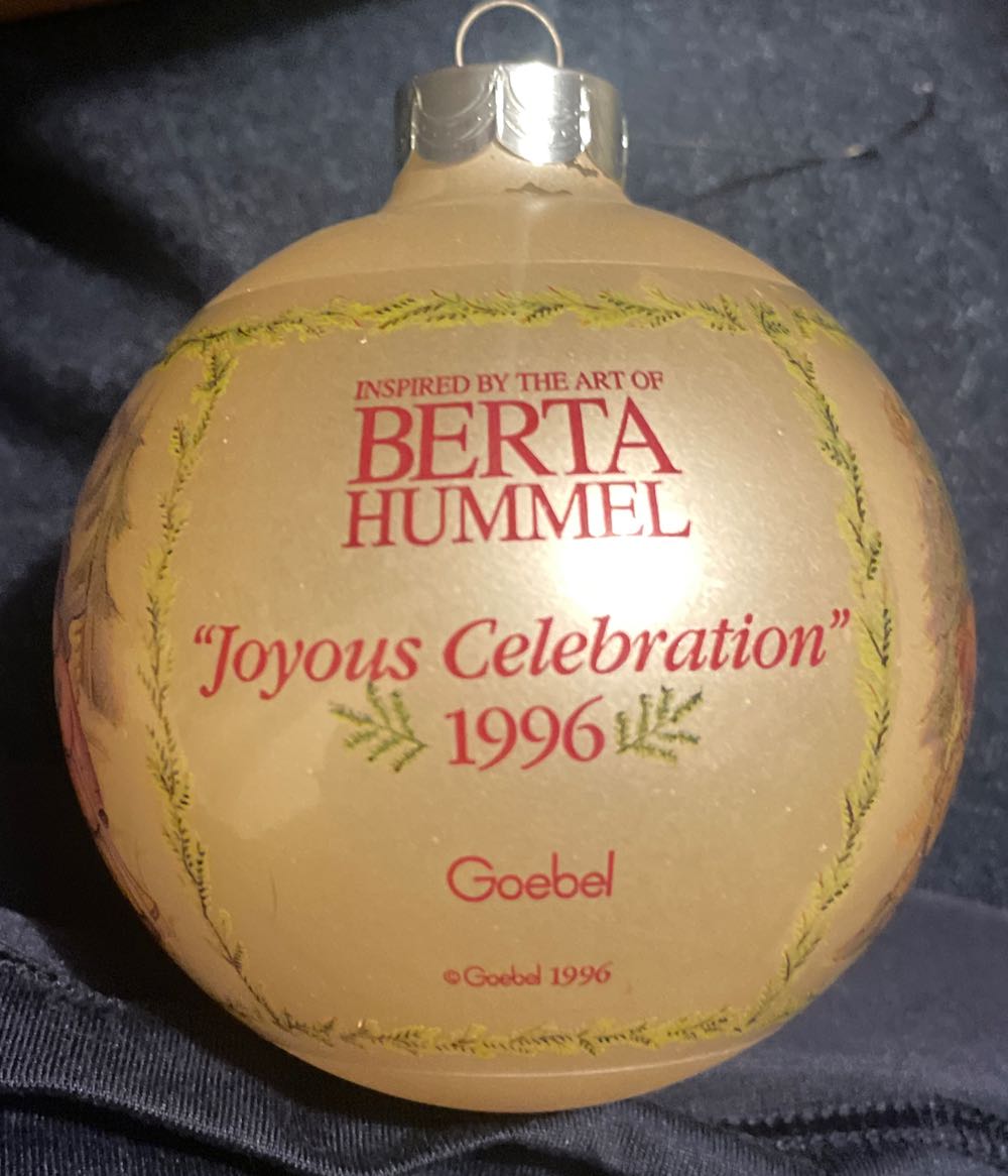 Goebel - Hummel - 1996 - Joyous Celebration - Bertha Hummel (Collectible Series) ornament collectible - Main Image 2