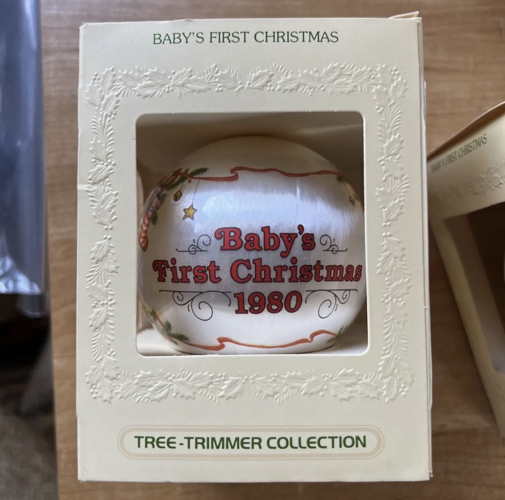 1980 Baby’s First Christmas  ornament collectible - Main Image 3