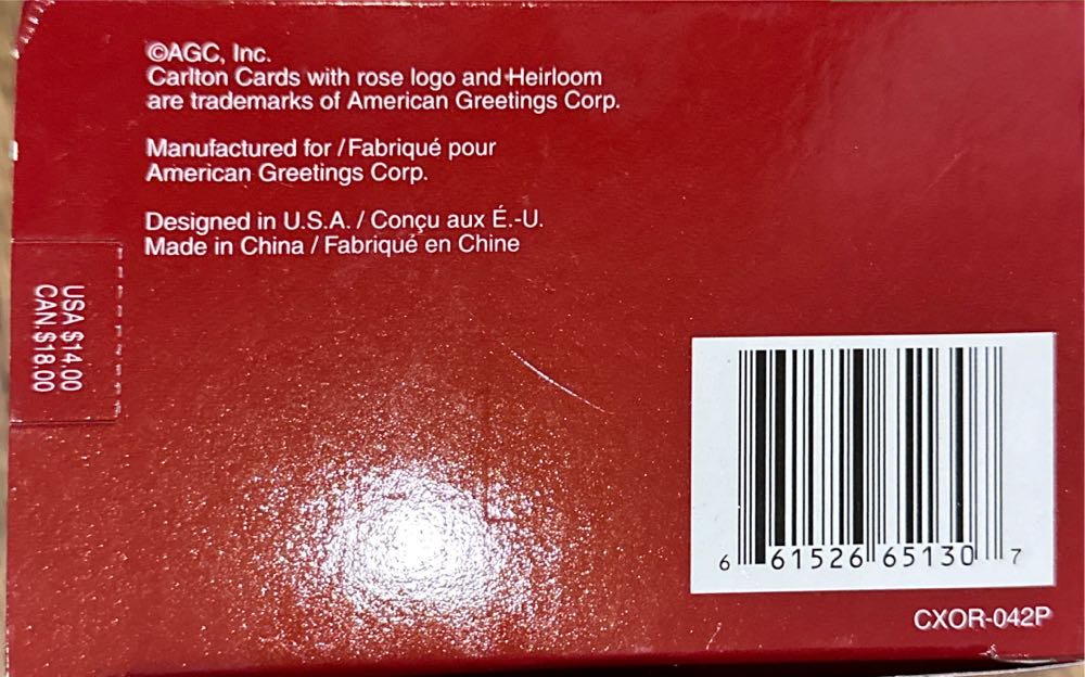 Carlton Heirloom In The Swing Mouse Golfing #cxor042p Golf Box  ornament collectible [Barcode 661526651307] - Main Image 3