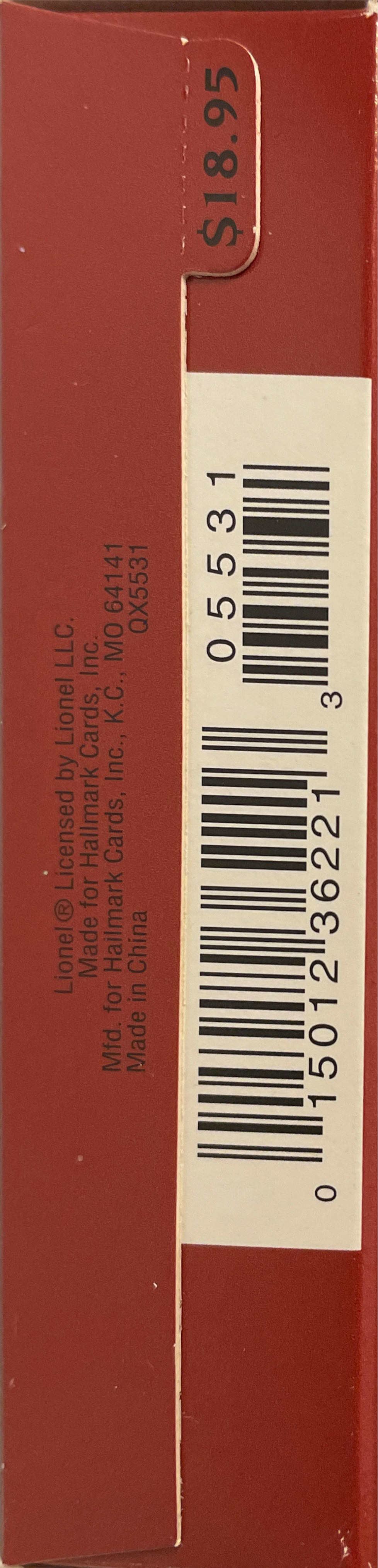 LT#1  700E Hudson Steam Locomotive #1 - Lionel Trains (Lionel Trains) ornament collectible [Barcode 015012362213] - Main Image 3
