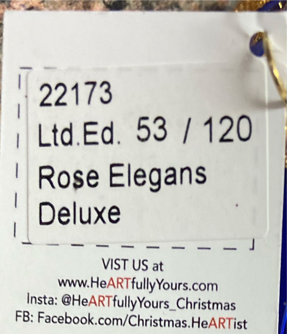 HY Rose Elagans  Deluxe Blue  ornament collectible - Main Image 2