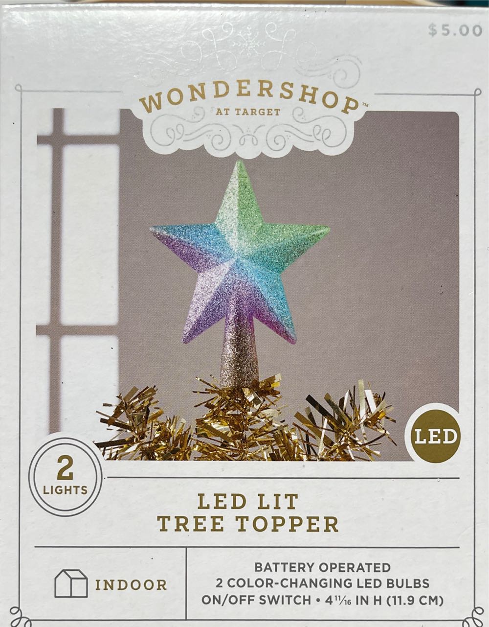 Mini - Star Treetop Led  (Star) ornament collectible [Barcode 689720367565] - Main Image 2