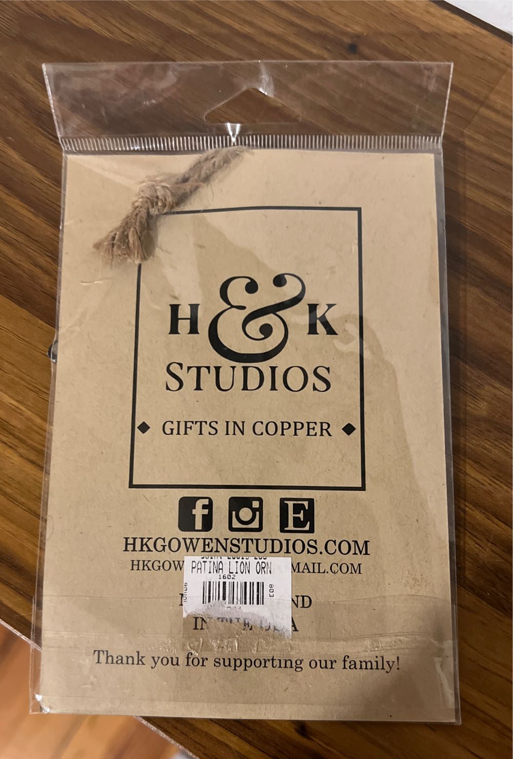 Copper Lion  ornament collectible - Main Image 2