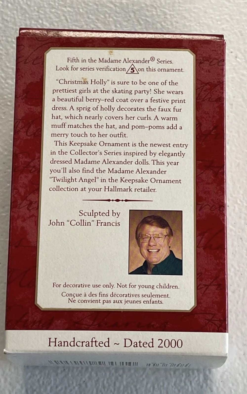 Madame Alexander #5: Christmas Holly - Madame Alexander ornament collectible - Main Image 2