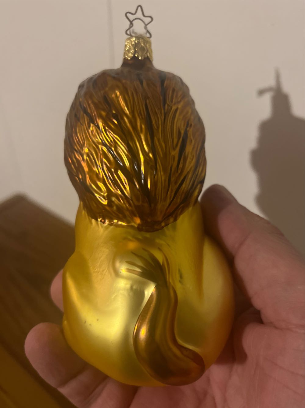 Germany Glass Christmas Ornament Beautiful Lion  ornament collectible - Main Image 2