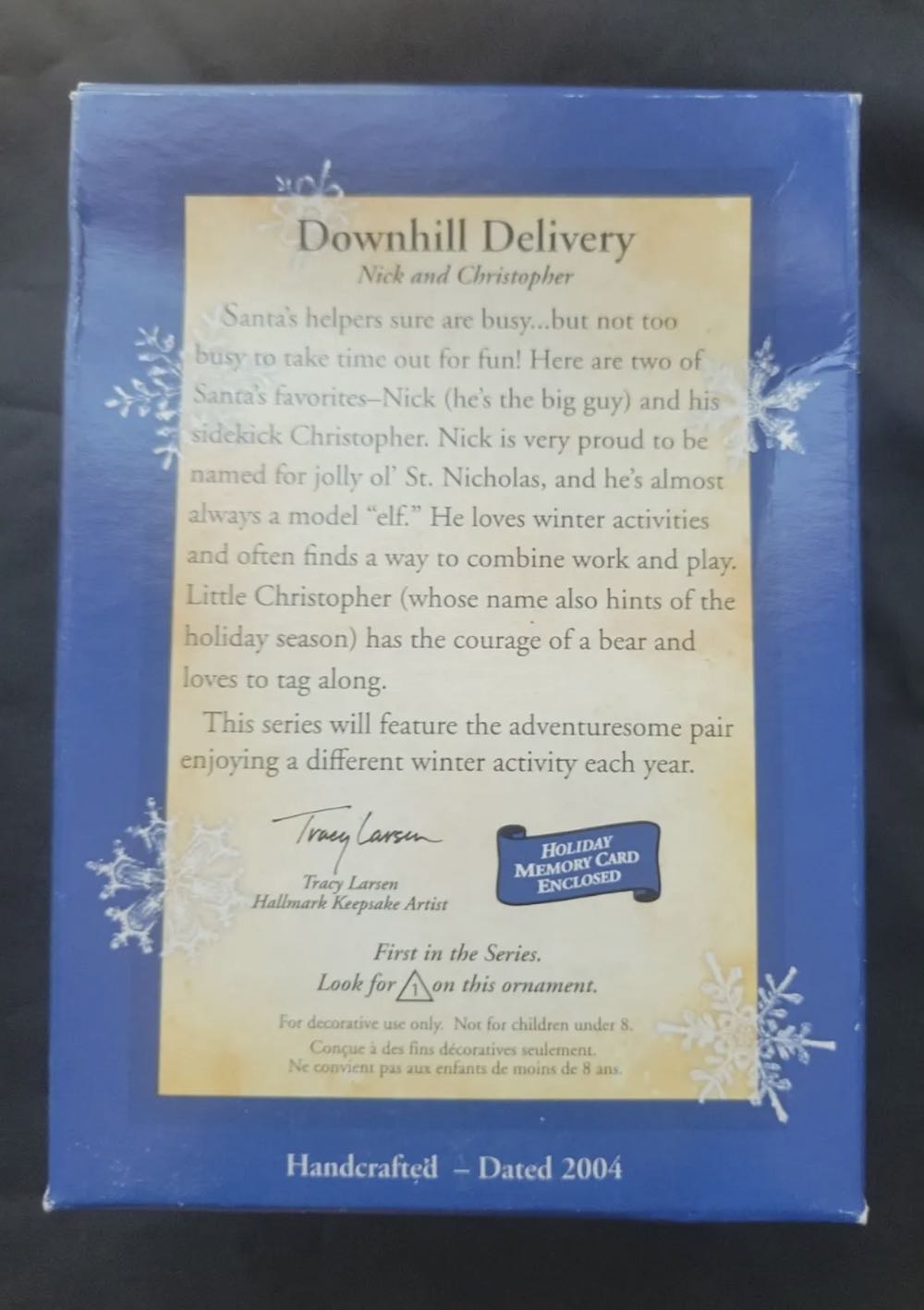 Nick and Christopher #1: Downhill Delivery - Nick and Christopher ornament collectible - Main Image 2